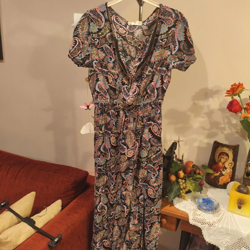 Summer long airy dress size S like new, colorful