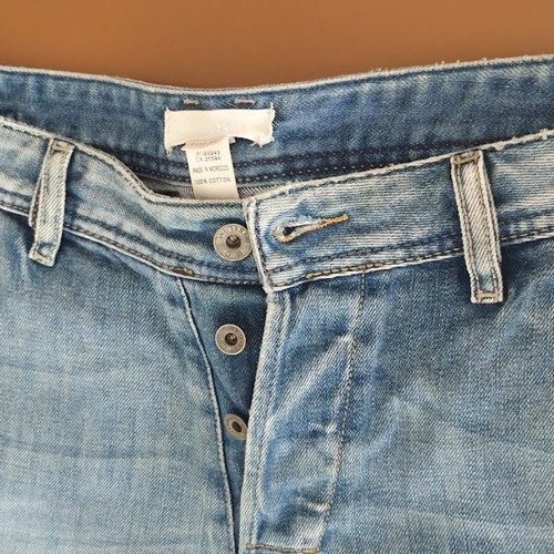 Diesel Krooley Utility men's denim shorts, size W30, light blue
