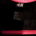  Μαύρο μπουφάν  H+M με γουνάκι