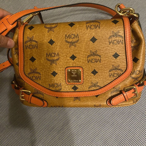 MCM shoulder bag like new with extra crossbody strap