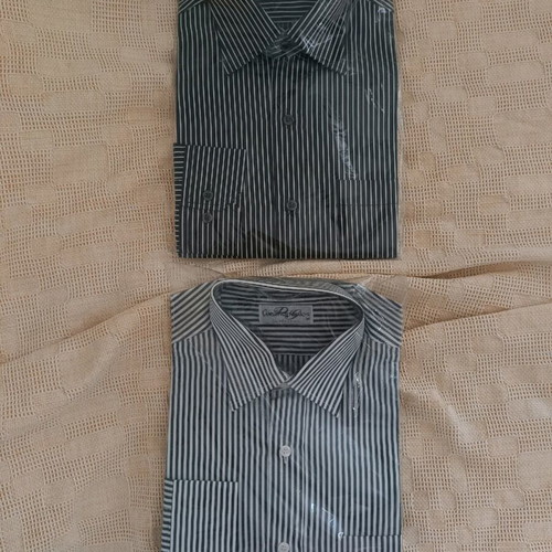 Giannopoulos long-sleeve shirt size M new, black and white