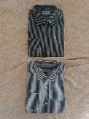 Giannopoulos long-sleeve shirt size M new, black and white