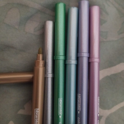 Fibracolor Colorito Metal set of 6 metallic markers