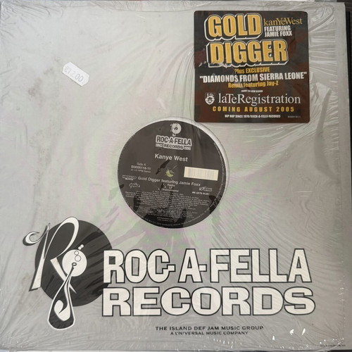 Kanye West Gold Digger vinyl record used, 2005 US edition