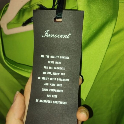 Innocent Lime Satin Cut-Out Maxi Dress new with tags, size S