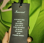 Innocent Lime Satin Cut-Out Maxi Dress new with tags, size S