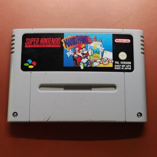 Mario Paint game and Mario Mouse controller used for Super Nintendo SNES PAL