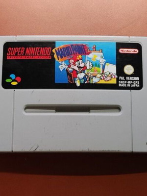 Mario Paint game and Mario Mouse controller used for Super Nintendo SNES PAL