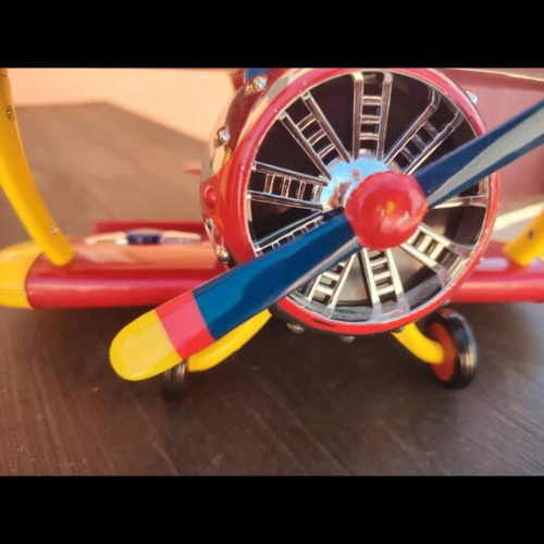 Vintage M&M's Dispenser Airplane with Yellow and Red Pilots like new
