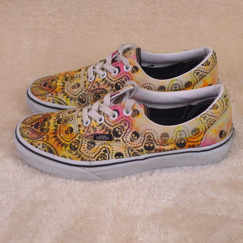 Vans women's sneakers with bandana and skull print size 37 used