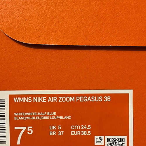 Nike Air Zoom Pegasus 38.5 sport shoe used, black with fuchsia details