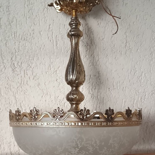 Vintage ceiling light used, diameter 37 cm
