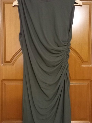 Zara κοντό φόρεμα με σούρα στο πλάι σαν καινούργιο, πράσινο, μέγεθος XL