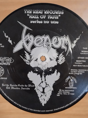Venom Manitou / Woman 7" Picture Disc, Neat Records 1984