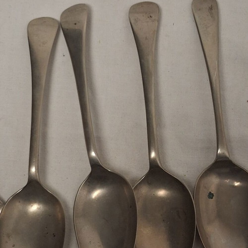 British military cutlery set WW2 used, 7 pieces, Broad Arrow
