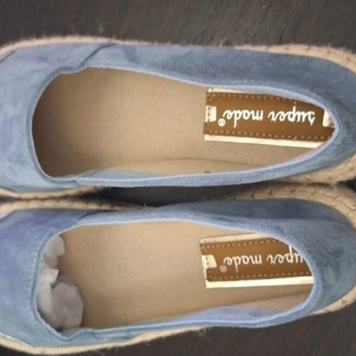 Super Mode turquoise ballerina espadrilles size 39