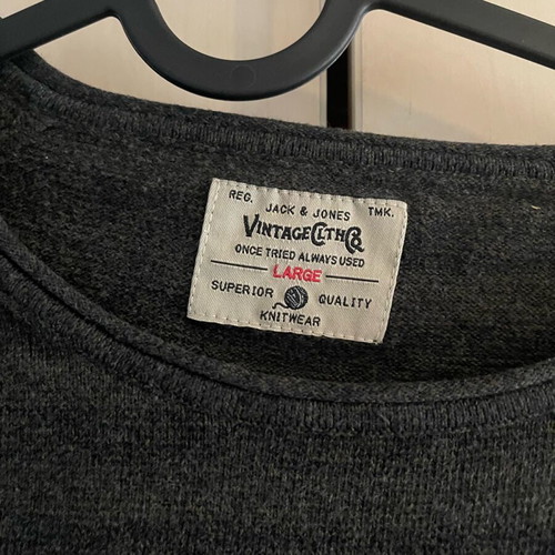 Jack & Jones long-sleeve gray shirt like new, size L