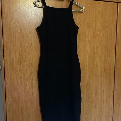 Pink Woman midi rib dress like new, black, size S
