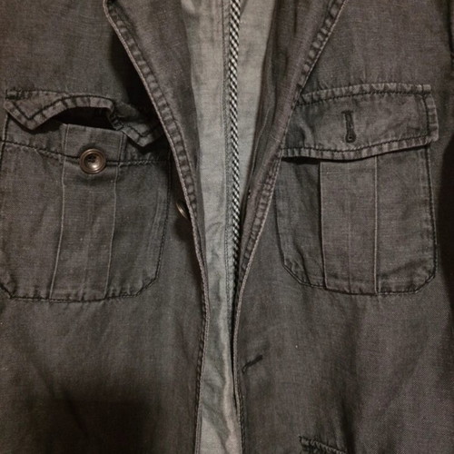 Zara men's gray denim jacket like new
