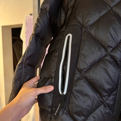 And Wander Black Diamond Stitch Down Jacket like new, size M-L