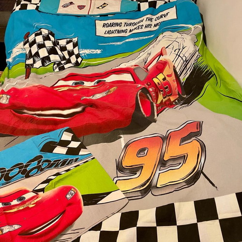 Disney Pixar Cars Kids Duvet Cover like new with Pillowcases