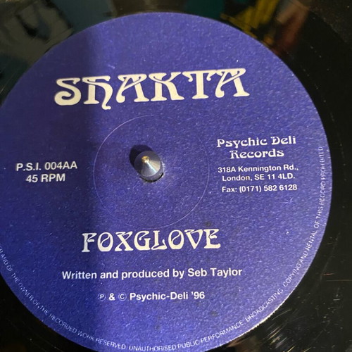 Shakta vinyl record used, electronic music