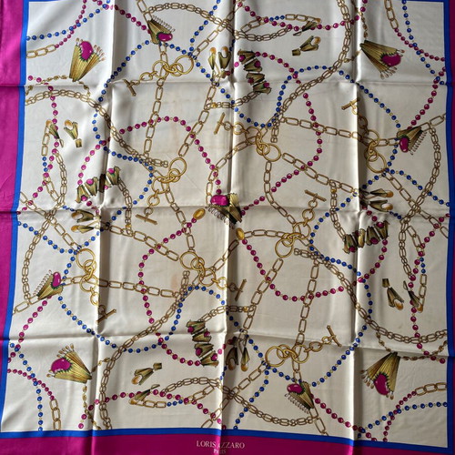 Silk scarf LORIS AZZARO Paris like new