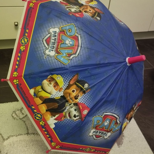 Paw Patrol children's umbrella like new, rounded tip stick