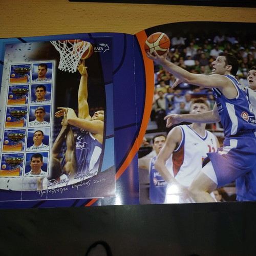 Book with personal stamps Eurobasket 2005 new