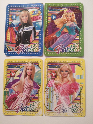 Κάρτες Barbie μεταχειρισμένες, πακέτο 4 τεμαχίων