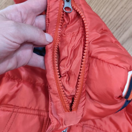 Orchestra sleeveless windbreaker vest like new, orange, ages 4-5