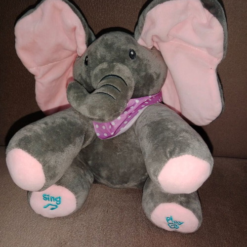 Plush elephant toy, 22 cm, no sound or movement