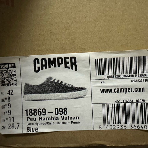 Camper men's blue shoes like new No42 casual