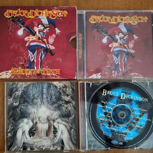 Bruce Dickinson Accident of Birth and The Chemical Wedding CDs, first pressings