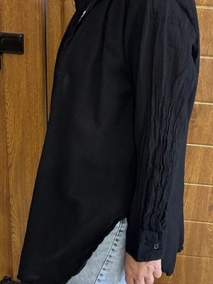H&M long black shirt