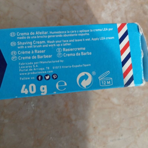 Lea Shaving Cream 40g like new
