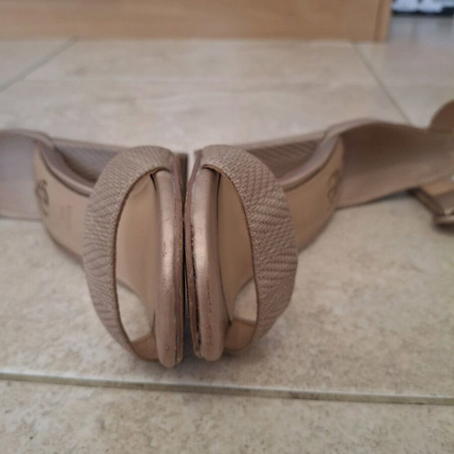 Exe sandals with thick heel, size 37, beige, used