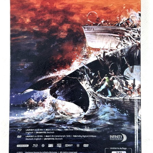 Orca The Killer Whale Special Edition DVD box set like new, 2 discs & German booklet