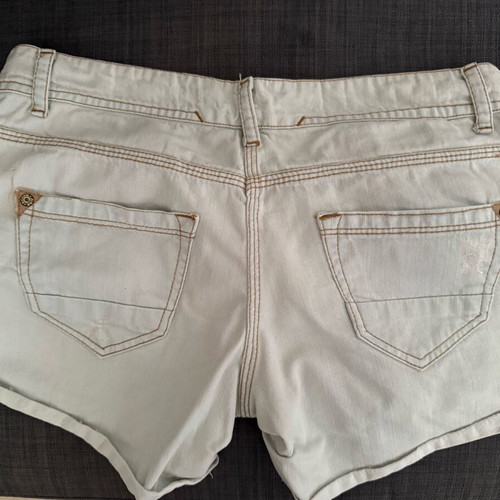 Pink Woman denim shorts like new, size M, white