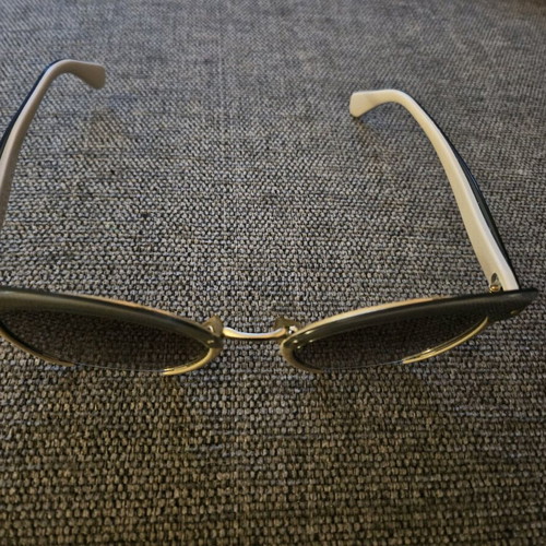 Miu Miu MU 53TS Cat-Eye Metal Sunglasses like new, beige