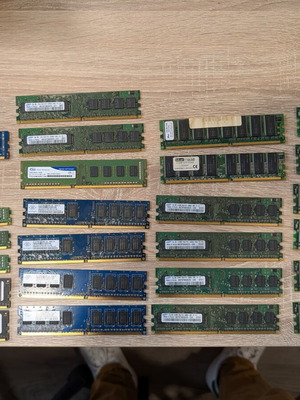 RAM memory used, pack of 26 pieces DDR4, DDR3, DDR2, DDR