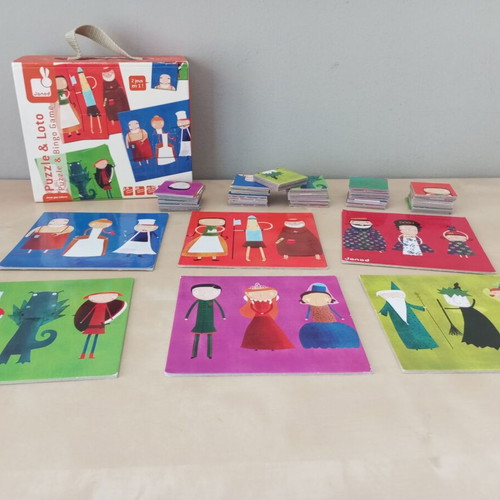 Janod Puzzle & Loto educational game used for children 4-8 years