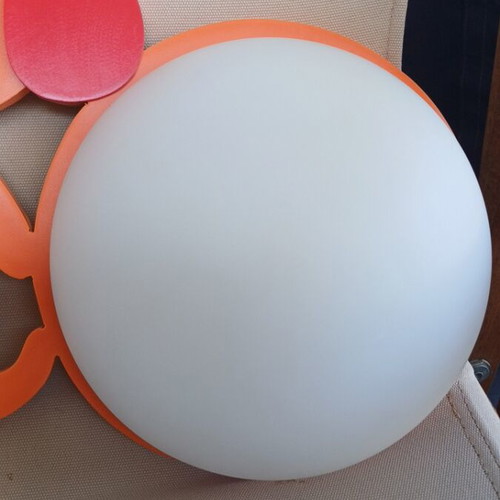 Children's wooden wall light MDF, new, orange dog design