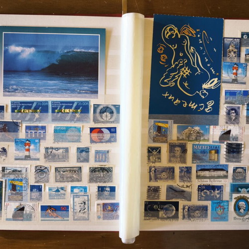 50 Shades of Blue philatelic album