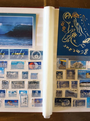50 Shades of Blue philatelic album