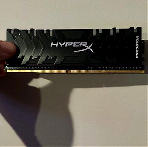 8GB ram RGB HyperX predator 3200mhz ddr4