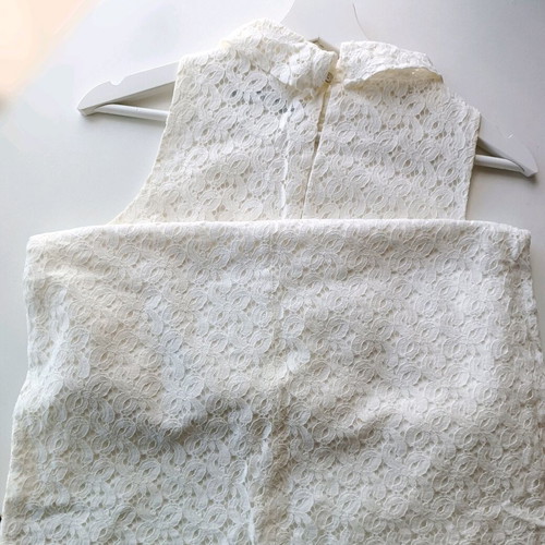 Zara lace dress type Guipure XS used, white