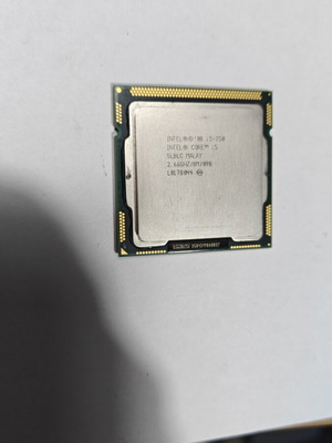 Intel Core i5-750 processor used, 2.66 GHz, LGA 1156