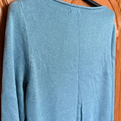 Tezenis Blue Glitter Boat-Neck Jumper, size M