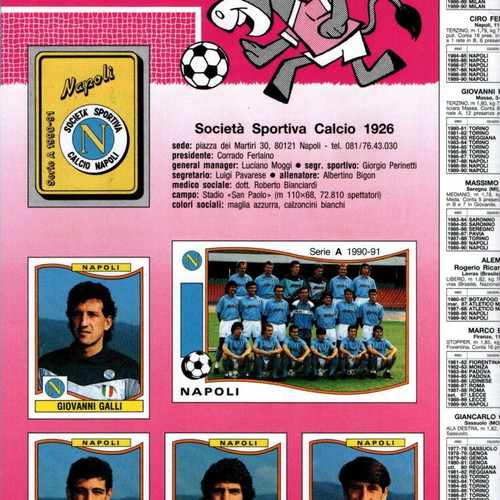 Panini Calciatori 1990-91 hardcover album new